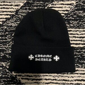 Chrome Hearts Kids Black Beanie